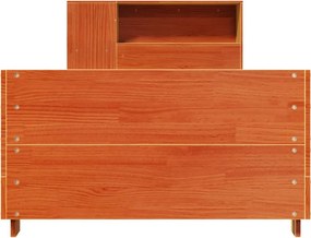 vidaXL Σκελετός Κρεβ. Χωρίς Στρώμα Καφέ Κεριού 100x200 εκ Μασίφ Πεύκο