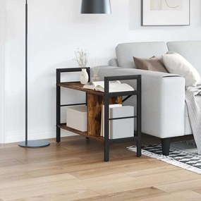 vidaXL Ράφι Βιβλίων Καπνιστό Δρύς 75 x 30 x 58,5 εκ.