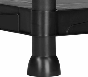 Ράφια Marbueno Μαύρο Πλαστική ύλη 31 x 131 x 61 cm