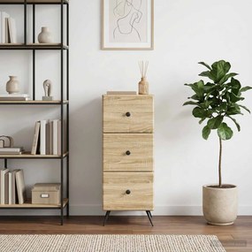 vidaXL Ντουλάπι με Συρτάρια Sonoma Δρυς 33 x 34,5 x 90 εκ