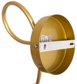 Απλίκα Τοίχου FRIDRIK C7399.12 Μέταλλο Χρυσό 12x15,5x28,5Υ εκ. 12x15.5x28.5 εκ.