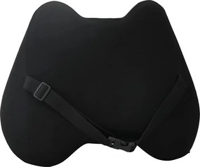 vidaXL Μαξιλάρι πλάτης Μαύρο Αφρός Μνήμης 40 x 32 x 13 εκ