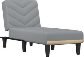 vidaXL Ανάκλιντρο Ανοιχτό Γκρι Υφασμάτινο