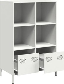 vidaXL Ντουλάπα Λευκό 68x39x103,5 εκ. από Χάλυβα