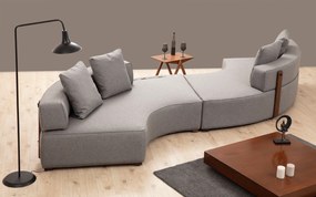 Corner Sofa Gondol-5 (CHL-SAĞ-CHL-SAĞ) - Grey Grey