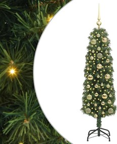 vidaXL Τεχνητό Χριστουγεννιάτικο Δέντρο με 150 LED Πράσινο 150 cm