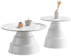 ΣΕΤ 2 ΤΡΑΠΕΖΙΑ ΣΑΛΟΝΙΟΥ LIDOX HM18306.01 SINTERED STONE TOPS KAI ΒΑΣΕΙΣ--ΛΕΥΚΑ Φ50 & Φ70