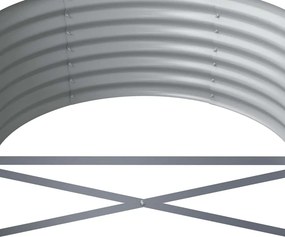 vidaXL Ζαρντινιέρα Ανθρακί 440x80x36 εκ Γαλβανισμένος χάλυβας