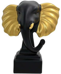 Διακοσμητική Φιγούρα Elephant 374-224-441 16x7x19cm Gold Πολυρεσίνη