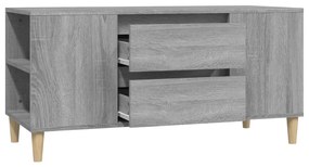 vidaXL Έπιπλο Τηλεόρασης Γκρι Sonoma 102x44,5x50εκ. Επεξεργασμένο Ξύλο