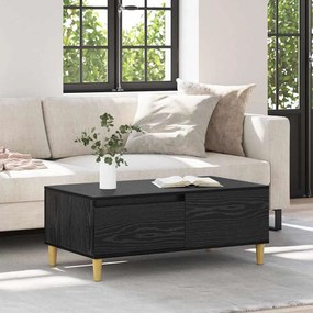 vidaXL Τραπεζάκι σαλονιού Μαύρη Οξυά 90 x 50 x 35 cm