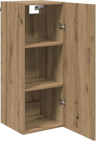 vidaXL Επιτοίχιο ντουλάπι Artisan Oak 34,5 x 34 x 90 εκ.
