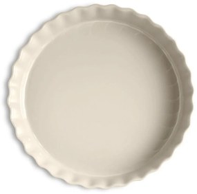 Σκεύος Τάρτας Βαθύ Argile EH026032 32cm 3Lt Cream Emile Henry Κεραμικό