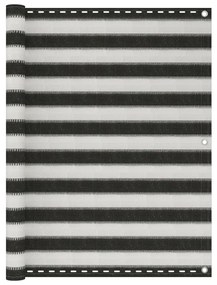 vidaXL Διαχωριστικό Βεράντας Ανθρακί και Λευκό 120 x 600 εκ. από HDPE