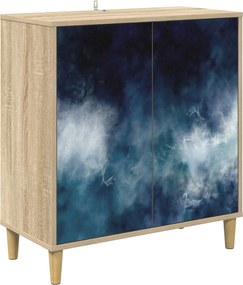 vidaXL Πλαϊνό γραφείο RAALTE Sonoma 69 x 33 x 75 εκ.