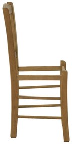 Καρέκλα καφενείου Santorini χιαστή καρυδί ξύλο 42x40x89εκ