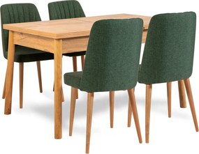 Table &amp; Chairs Set (5 Pieces) Costa Atlantice-Green Atlantic Pine
Green