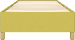 vidaXL Πλαίσιο Κρεβατιού χωρίς Στρώμα Πράσινο 90x200 εκ. Υφασμάτινο