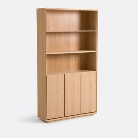 Βιβλιοθήκη με 3 ράφια και 3 πόρτες, Norrem