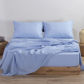Σεντόνι Μονό Επίπεδο (170x270) Nef-Nef Homeware Basic Γαλάζιο