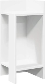 vidaXL Τραπεζάκι με ράφι λευκό 25,5x27x60 cm