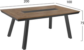 ΣΕΤ ΤΡΑΠΕΖΑΡΙΑΣ 7ΤΜΧ SAGA HM10814 ΑΛΟΥΜΙΝΙΟ ΣΕ ΓΚΡΙ--POLYWOOD