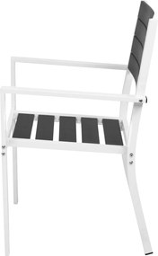 vidaXL Σετ επίπλων 5 pcs Μαύρο και Λευκό