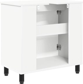 vidaXL Έπιπλο μπάνιου Λευκό 60 x 35 x 60 εκ. Επεξεργασμένο Ξύλο