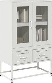 vidaXL Ντουλάπι Λευκό 68x39x111,5 εκ. από Χάλυβα