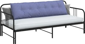 vidaXL Μαξιλάρι Πλάτης Μπλε τζην 180 x 50 x 19 cm ύφασμα