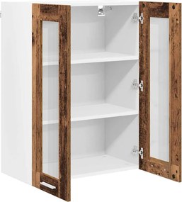 vidaXL Κρεμαστό ντουλάπι Παλιό ξύλο 60 x 31 x 80 εκ.