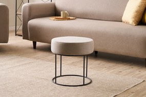 Πουφ Σκαμπό Μπεζ DIDIM 40x40x40