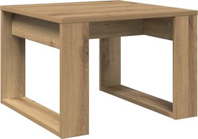 vidaXL Βοηθητικό Τραπέζι Artisan Δρυς 50 x 50 x 35 εκ. Επεξ. Ξύλο