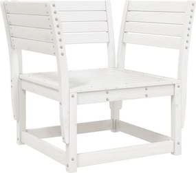 vidaXL Καναπές με Μπράτσα Λευκός 83x73x78εκ Μασίφ Πεύκο Μαξιλάρια