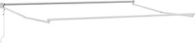 vidaXL Electric Awning Frame 4 x 3 m Λευκό Powder-Coated Aluminium