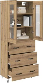vidaXL Highboard Artisan Oak 69,5 x 34 x 90 εκ. Επεξεργασμένο Ξύλο