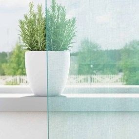 vidaXL Voile κουρτίνες με ροδέλες 2 τεμάχια Τιρκουάζ