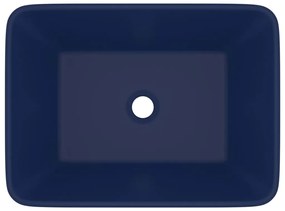 vidaXL Νιπτήρας Πολυτελής Σκούρο Μπλε Ματ 41 x 30 x 12 εκ. Κεραμικός