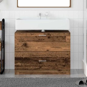 vidaXL Ντουλάπι Μπάνιου Παλιό Ξύλο 78 x 37 x 59 cm Επεξεργασμένο ξύλο
