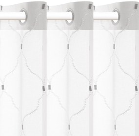 vidaXL Κουρτίνες 2 pcs Λευκό 140 x 245 cm Πολυεστέρας