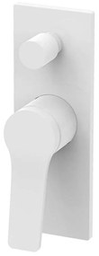 Μίκτης Ντους Διπλός Andare WNX248A73Ph White Mat Karag Κεραμικό,Ορείχαλκος