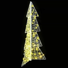 vidaXL Χριστουγεννιάτικο Δέντρο 100 LED Θερμό λευκό 120 cm Ακρυλικό