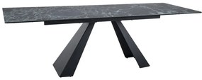 STÓŁ SALVADORE CERAMIC MORSKI VERDE ALPI/ CZARNY MAT (160-240)X90 DIOMMI-80-3796
