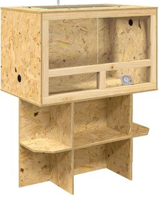 vidaXL Terrarium Καφέ 80 x 50 x 100 εκ. OSB