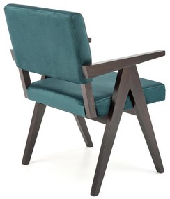 MEMORY chair, ebony / dark green Monolith 37