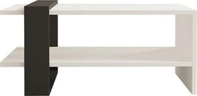 Τραπεζάκι Σαλονιού Ανθρακί / Λευκό FUNDA 80x55x35