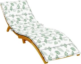 vidaXL Μαξιλάρι Ξαπλώστρας με Σχέδιο Φύλλων από Ύφασμα Oxford