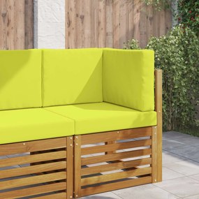 vidaXL Μαξιλάρι Καναπέ Εξωτερικού Χώρου 3 pcs Πράσινο Πολυεστέρας