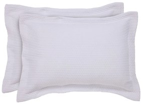 Ζεύγος Μαξιλαροθήκες Καπιτονέ (50x70) Das Home 9655 White