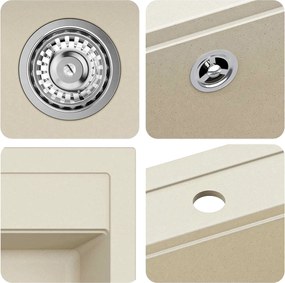 vidaXL Σιντρινο Μπεζ 795 x 505 χλστ. Γρανίτης